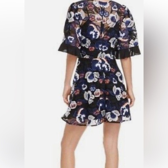 La Maison Talulah Estee Multi Lace Mini Cocktail Dress Fit & Flare large - Picture 12 of 13